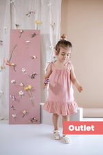 OUTLET Pembe Müslin Elbise