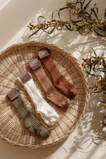 Kaydırmaz Tabanlı 4'lü Dizaltı Pamuk Çorap Seti Bohem