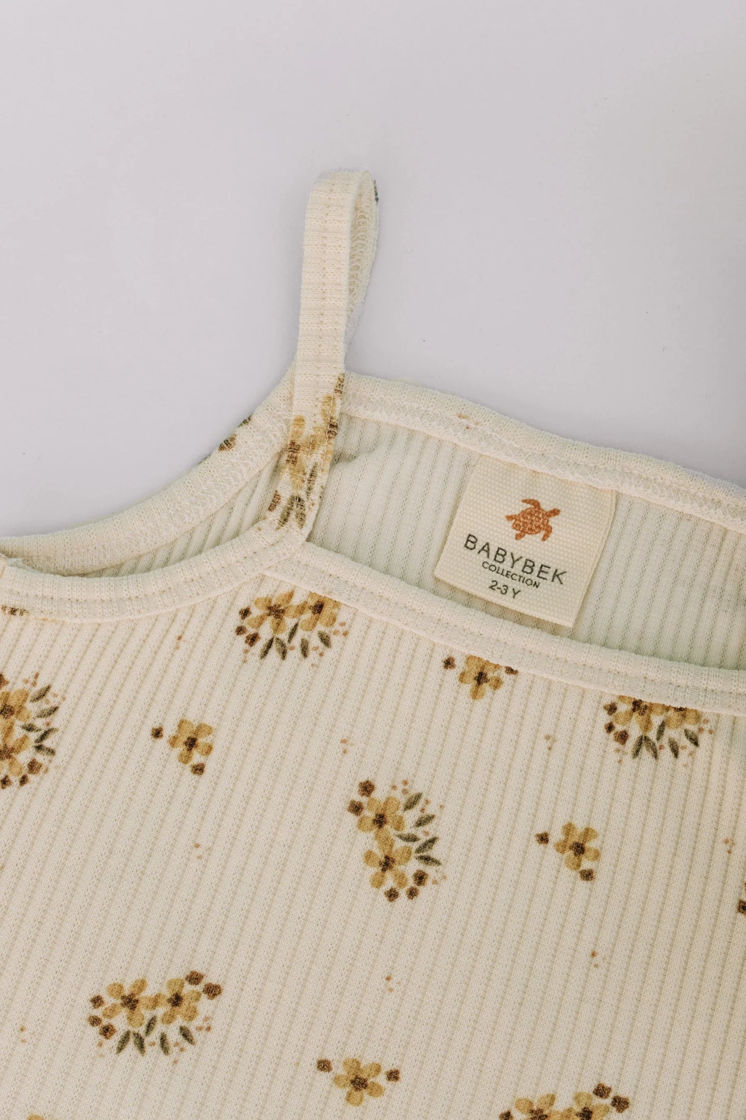 BABYBEK Premium Pamuklu Flowers Kız Çocuk Atlet