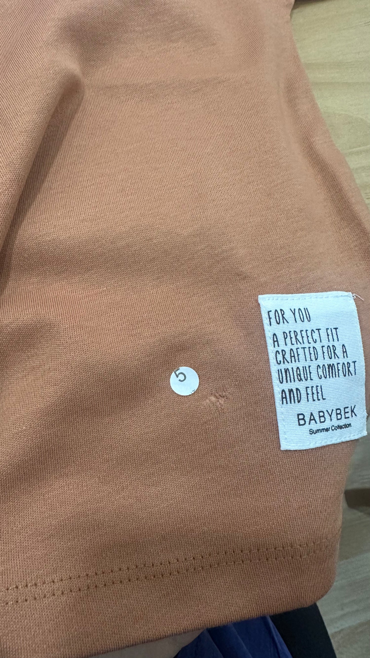 BABYBEK OUTLET Premium Oversize Unisex Çocuk Kiremit T-shirt