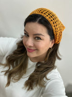 El Örgüsü Saç Bandana - Turuncu