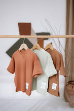 BABYBEK Premium Oversize Unisex Renkli 3'lü Çocuk T-shirt