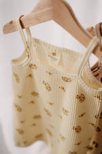 BABYBEK Premium Pamuklu Flowers Kız Çocuk Atlet