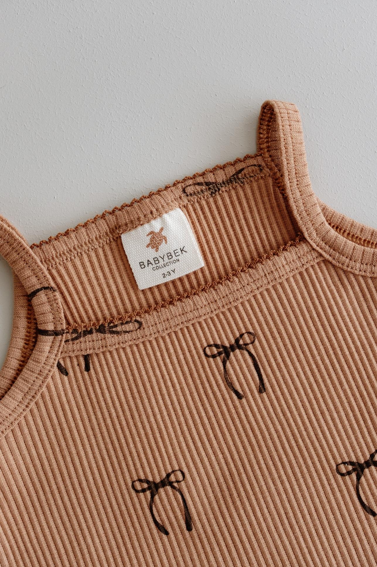 BABYBEK Premium Pamuklu Kurdele Kız Çocuk Atlet