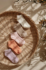 Kaydırmaz Tabanlı Kız Çocuk 5'li Patik Çorap