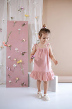 Pembe Müslin Elbise