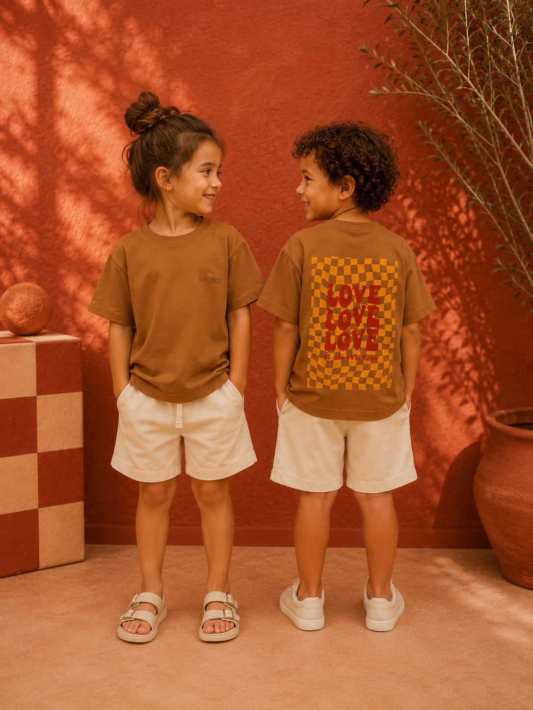 Unisex %100 Organik Pamuk Takım(Kahve)