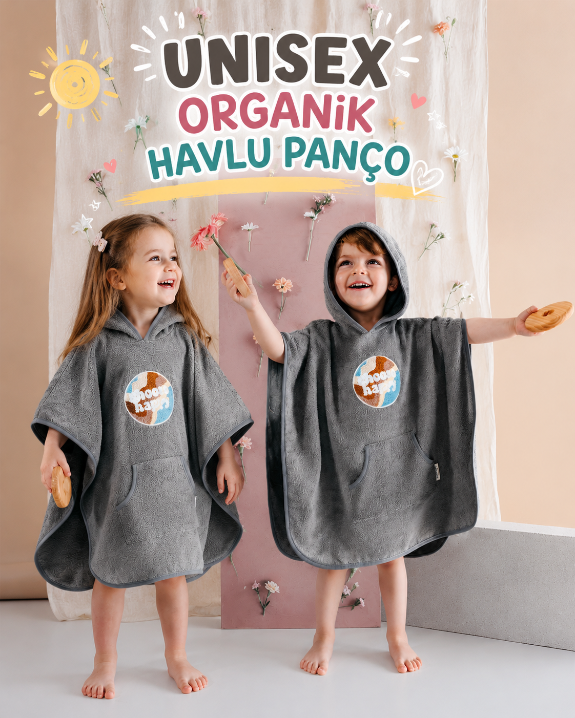 Happy Gri Havlu Panço