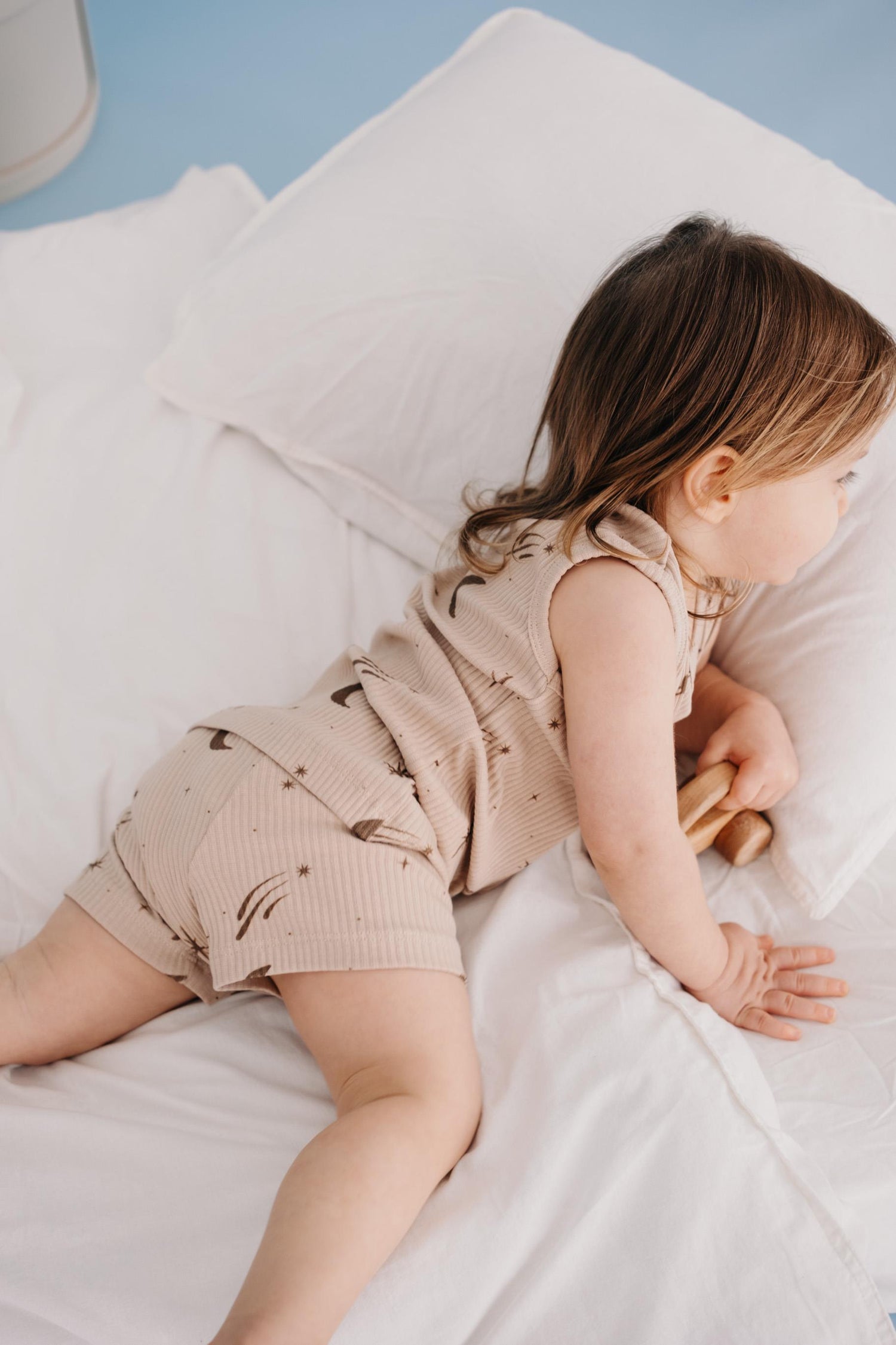 BABYBEK Premium Pamuklu Uzay-Smiley 2'li Çocuk Atlet