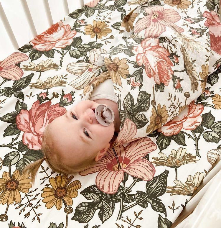 Vintage Rose Müslin Örtü